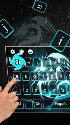 Play Neon Dragon Art 3D Keyboard Thema