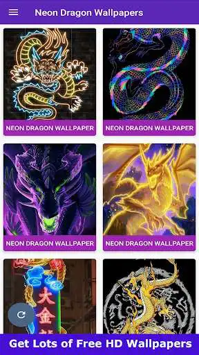 Play Neon Dragon wallpaper 4K  and enjoy Neon Dragon wallpaper 4K with UptoPlay