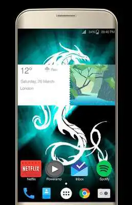 Play Neon Dragon Wallpaper