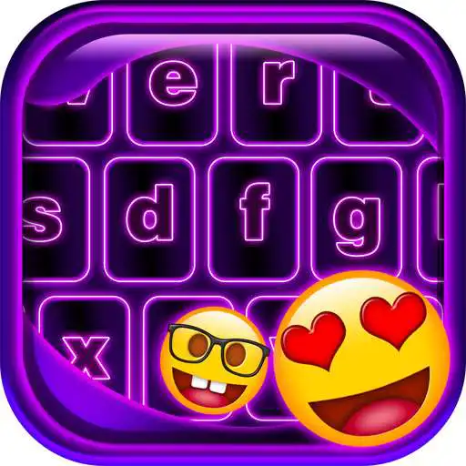 Run free android online Neon Emoji Keyboard APK