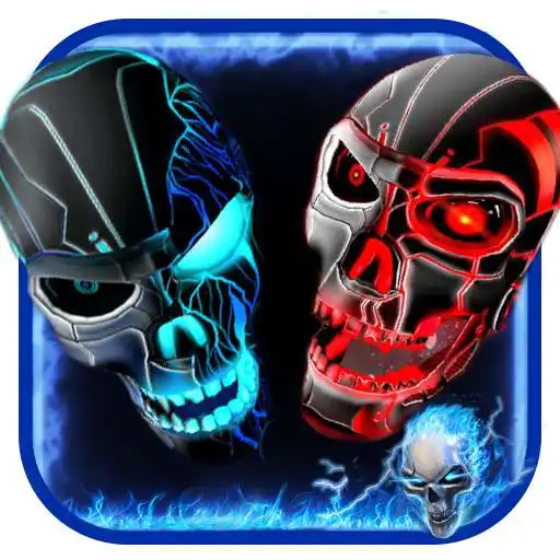 Play Neon Evil Skull 3D Theme Collection APK