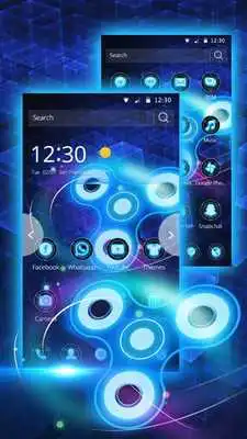 Play Neon fidget spinner 3d theme