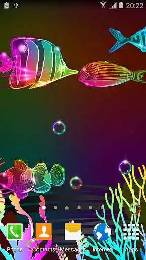 Play Neon Fish Live Wallpaper Play Neon Fish Live Wallpaper