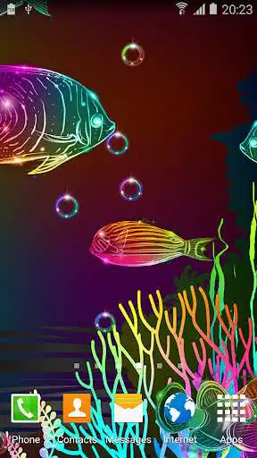 Play Neon Fish Live Wallpaper Play Neon Fish Live Wallpaper