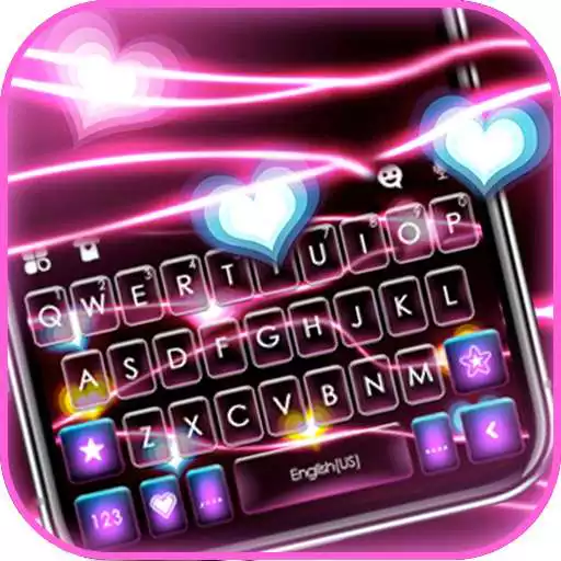 Play Neon Flash Hearts Keyboard Background APK Play Neon Flash Hearts Keyboard Background APK