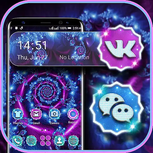 Play Neon Flower Art Launcher Theme APK Play Neon Flower Art Launcher Theme APK