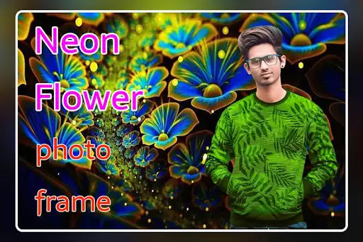Play Neon Flower Photo Frame  and enjoy Neon Flower Photo Frame with UptoPlay
