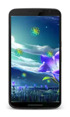 Play Neon Flowers Live Wallpapers