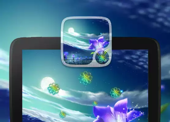 Play Neon Flowers Live Wallpapers