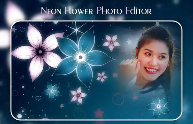 Play Neon  Flowers Photo Editor