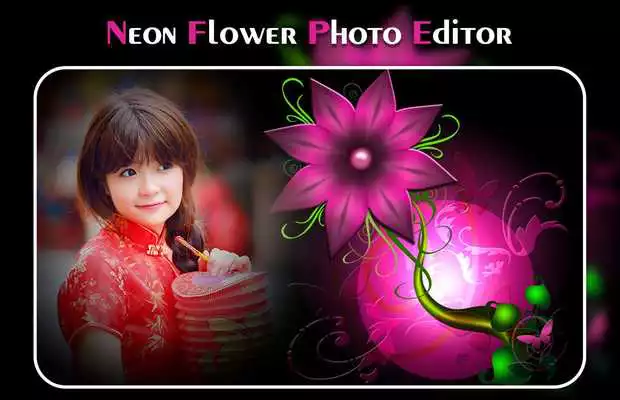 Play Neon  Flowers Photo Editor