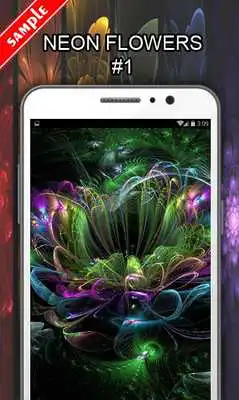 Play Neon Flower Wallpapers