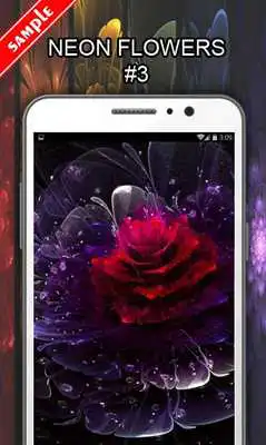 Play Neon Flower Wallpapers