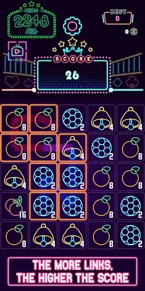 Play Neon Fruit 2248 as an online game Neon Fruit 2248 with UptoPlay