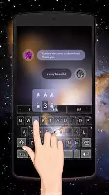 Play Neon Galaxy Keybaord Theme
