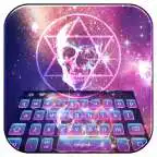 Free play online Neon Galaxy skull Keyboard APK