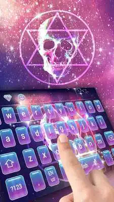 Play Neon Galaxy skull Keyboard Play Neon Galaxy skull Keyboard