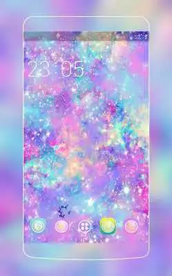 Play Neon Glitter Theme for Samsung: Fancy HD wallpaper