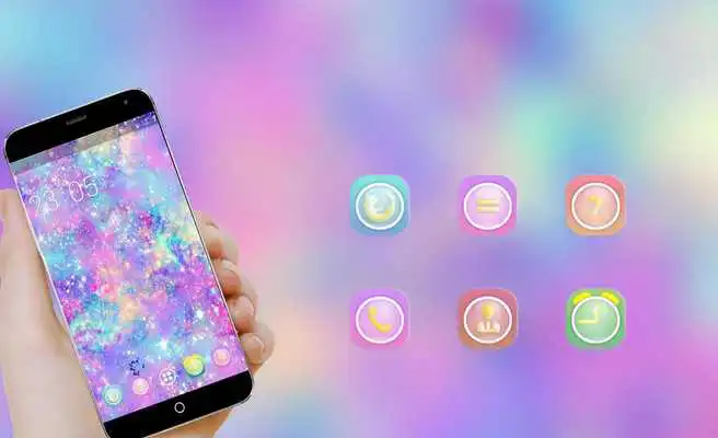 Play Neon Glitter Theme for Samsung: Fancy HD wallpaper