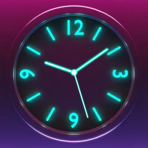 Play Neon Glow Analog Clock Widget APK