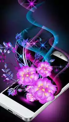 Play Neon Glowing Floweret 2D Theme