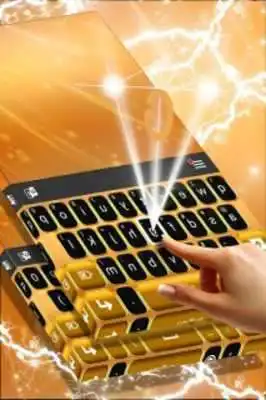 Play Neon Gold Keyboard Theme