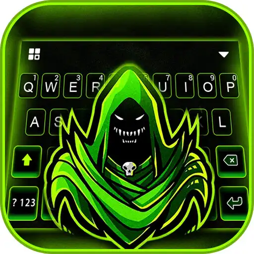 Play Neon Green Reaper Keyboard Background APK