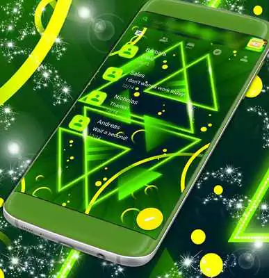 Play Neon Green SMS Theme