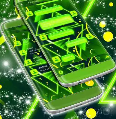 Play Neon Green SMS Theme