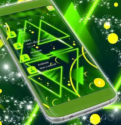Play Neon Green SMS Theme