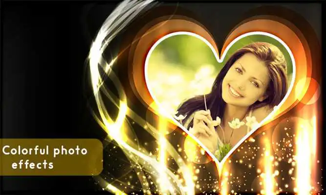 Play Neon Heart Photo Frame
