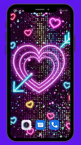 Play Neon hearts wallpaper 2023 as an online game Neon hearts wallpaper 2023 with UptoPlay