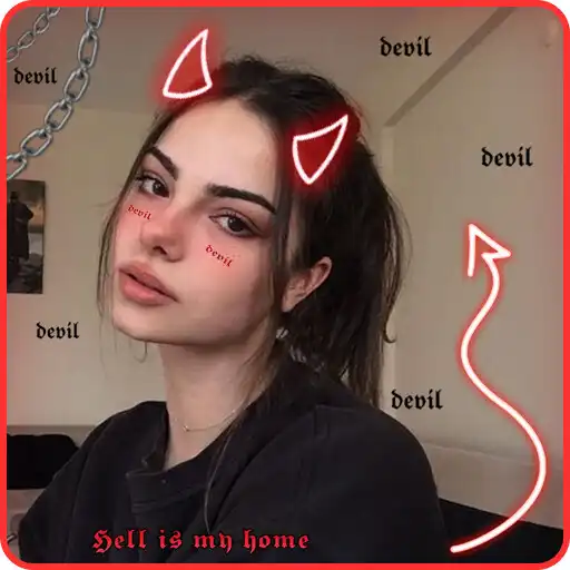 Play Neon Horns Devil Photo Editor APK
