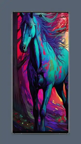 Play Neon horse Wallpaper  and enjoy Neon horse Wallpaper with UptoPlay