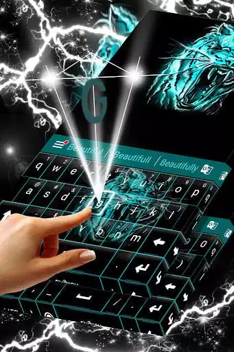 Play Neon Keyboard Tiger as an online game Neon Keyboard Tiger with UptoPlay