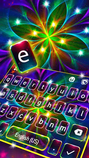 Play Neon Leaves Keyboard Theme as an online game Neon Leaves Keyboard Theme with UptoPlay
