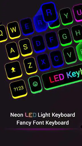 Play Neon LED Light Keyboard : Fancy Font Keyboard  and enjoy Neon LED Light Keyboard : Fancy Font Keyboard with UptoPlay