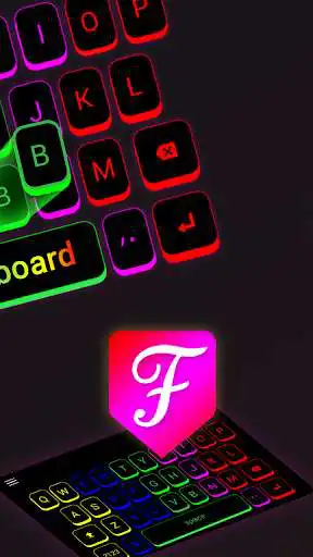 Play Neon LED Light Keyboard : Fancy Font Keyboard as an online game Neon LED Light Keyboard : Fancy Font Keyboard with UptoPlay