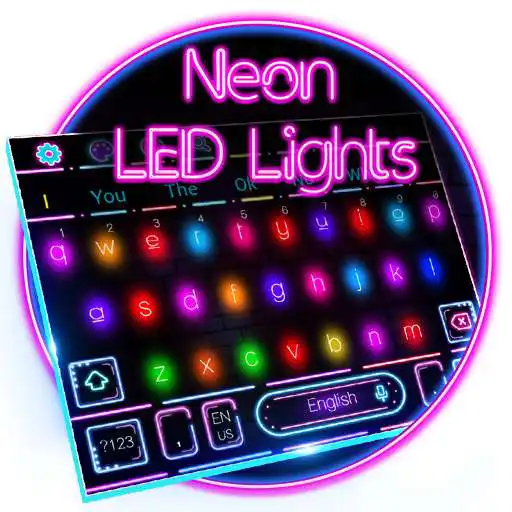 Run free android online Neon LED Lights Keyboard APK