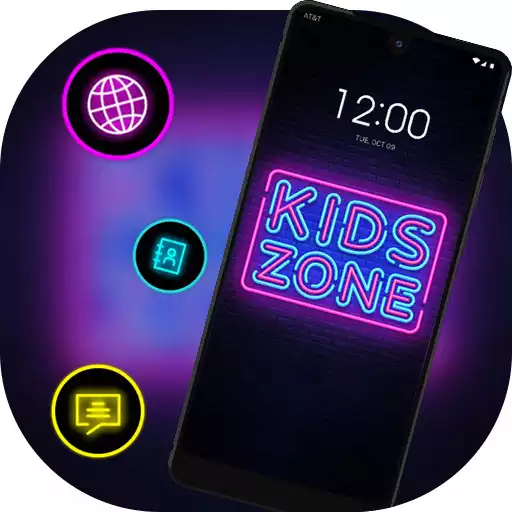 Play Neon light colorful wall kids zone theme APK