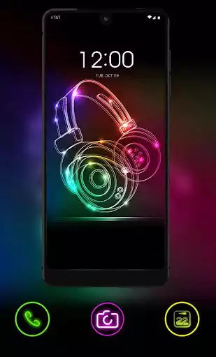 Play Neon light headphone theme for REDMI as an online game Neon light headphone theme for REDMI with UptoPlay