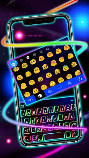 Play Neon Light LED Keyboard Theme as an online game Neon Light LED Keyboard Theme with UptoPlay