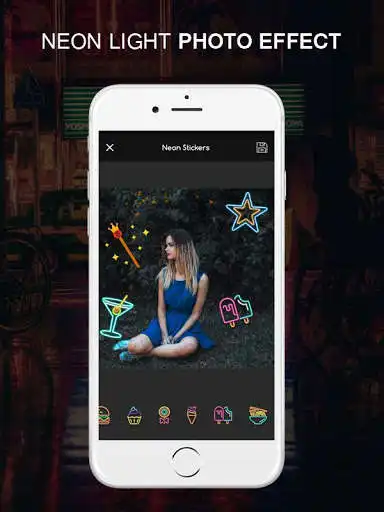 Play Neon Light Photo Effect as an online game Neon Light Photo Effect with UptoPlay