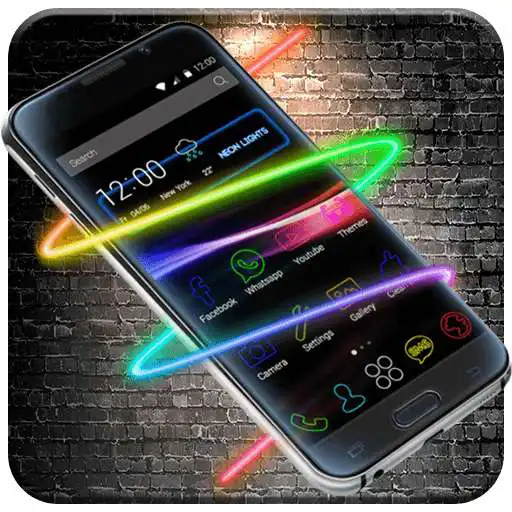 Run free android online Neon Lights Launcher APK