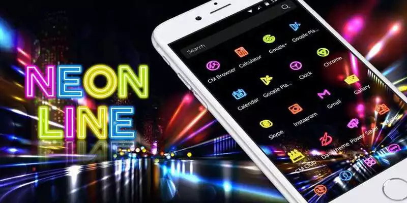 Play Neon line Theme