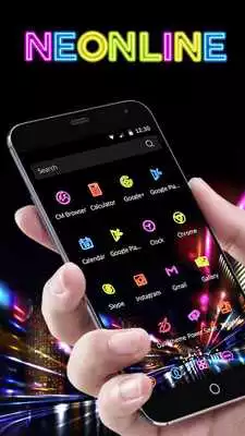 Play Neon line Theme