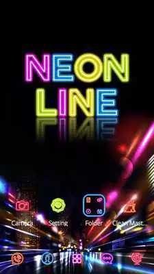Play Neon line Theme