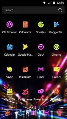 Play Neon line Theme