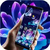 Free play online Neon Lotus Fluorescent Theme APK Free play online Neon Lotus Fluorescent Theme APK