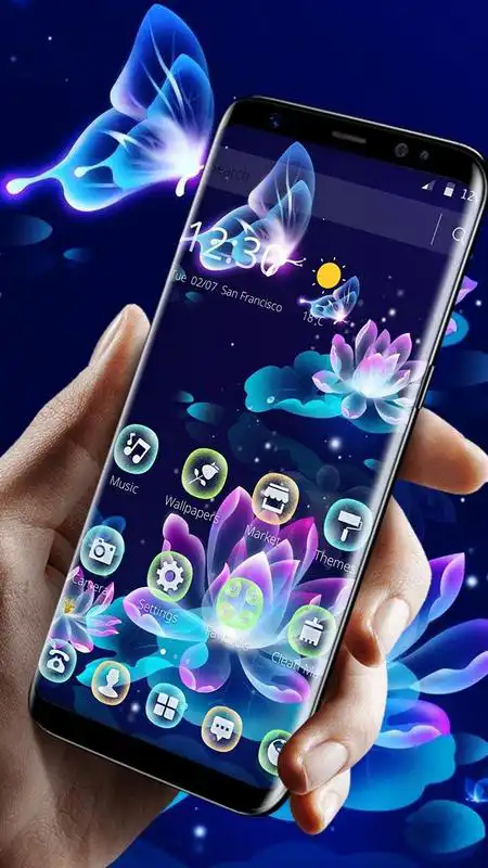 Play Neon Lotus Fluorescent Theme
